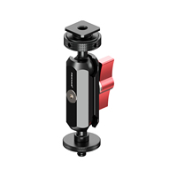 Bras articulé double rotule ARRI en alliage d'aluminium CNC 1/4'' avec tige d'extension pour caméras d'action, accessoires de fixation pour moniteur DSLR et cage