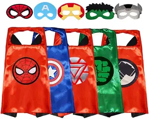 Wholesale Custom NEW Child Favorite Superhero Cosplay Kids Hero Cape Cloak Set Costume For Birthday Party