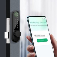 Meilleure vente transfrontalière : Serrure intelligente Baodeli KFC avec empreinte digitale, mot de passe et clé, installation sans perçage pour pont thermique brisé