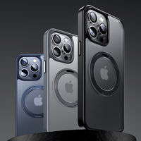 Support de téléphone antichoc robuste en acier inoxydable usiné CNC par électroérosion à fil, rotation à 360° pour iPhone 17 16 15