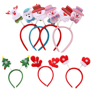 Regalos de Navidad, diademas navideñas, cintas para el pelo, cuernos de reno, adornos navideños, gorros de Papá Noel, diademas de Navidad - Product Image 5