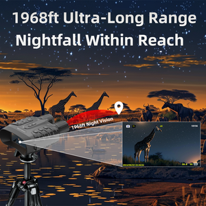 AS8801 Prismáticos de Visión Nocturna 4K, Zoom Digital 8X, Tecnología Infrarroja Impermeable, Pantalla TFT de 3 Pulgadas, Uso en Exteriores - Product Image 4