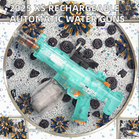 Pistolets à eau automatiques rechargeables virales TikTok 2025 XS, nouvelle génération, pistolets à eau unisexes en plastique, combat d'eau d'été, piscine