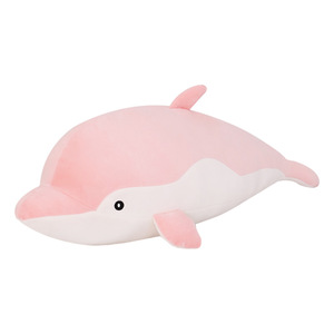 Dolphin Plush <b>Pillow</b> <b>Large</b> Stuffed Toy Pink Gray Dolphin Sleep Aid For Children Girls - Product Image 5
