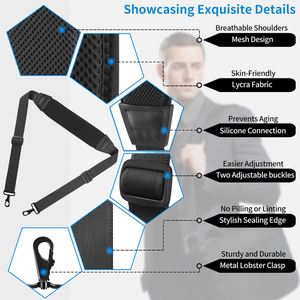 Fashion Classic Portable Nylon Woven Webbing Adjustable Shoulder Detachable Cross Body Heavy Duty High Quality Universal - Product Image 3