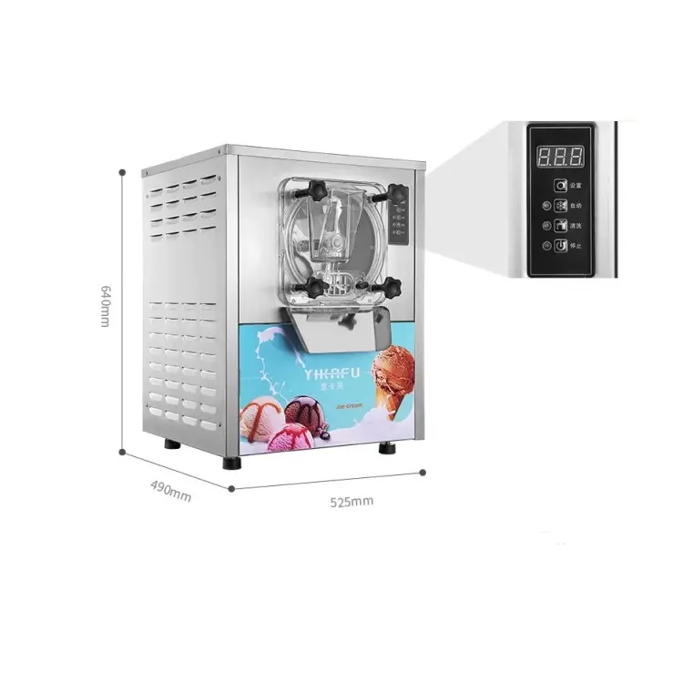 Gıda makineleri 150L/H makinesi Creme Glace sert dondurma
