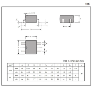 Chip mạch tích hợp mb6s mạch tích hợp chất lượng cao linh kiện điện tử cho mạch - Product Image 3
