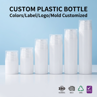 Bouteilles à pompe sans air de luxe 30ml 50ml 100ml 150ml 200ml PP PCR sérum lotion pour emballage cosmétique durable