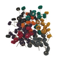 Mini-brosse abrasive, tampon à récurer en nylon, disque de polissage en fibre avec tige de 3 mm pour accessoires d'outils rotatifs Dremel