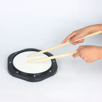 Fabricant d'instruments de musique chinois Instrument à percussion de haute qualité en gros Noir et blanc Double couleur 10 ''Dumb Drum
