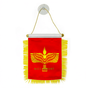 Bandiera Nazionale Siriana Aramena Mini Bandiera in Poliestere 15*10 cm Decorazione Nazionale per Eventi Sportivi Festival Patriottici - Product Image 1