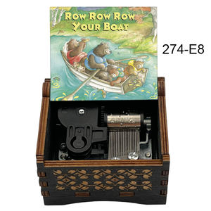 Boîte à musique vintage « Row Row Row Your Boat », cadeau musical spécial, cadeau avec comptes rendus pour enfants - Product Image 6