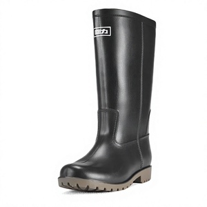 Bottes de pluie montantes en plastique Shanghai Warrior pour hommes, modèle 8128, pour loisirs, pêche, travail, sécurité, imperméables, toutes saisons - Product Image 1