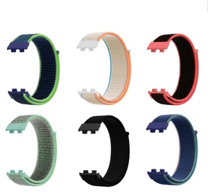 Bracelet en tissu pour <span class=keywords><strong>Huawei</strong></span> Band 11/11 Pro, bracelet en nylon souple réglable, bracelet coloré pour montre - Product Image 2