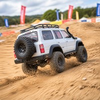 RC Kaya Tırmanıcısı SUV 4x4 Uzaktan Kumandalı Yükseltilmiş Arazi Tipi Tırmanma Arabası, Boğa Barı ve Tavan Portbagajı ile EN71 CE Onaylı