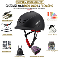Casques d'équitation pour adultes de haute qualité en gros, coque en PC intégrée, taille réglable M & L