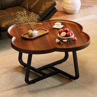 Table basse moderne de petite taille pour salon, durable et facile à nettoyer, avec un design simple de table d'appoint pour canapé