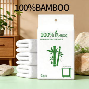 Serviettes de bain jetables en <span class=keywords><strong>tissu</strong></span> non tissé épais et absorbant, sans peluches, pour hôtels et maisons d'hôtes - Product Image 5