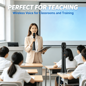 Microfono Wireless OEM con Monitor/Schermo, Microfono Professionale per <span class=keywords><strong>Karaoke</strong></span>, Sistema di Altoparlanti Yin per Dispositivi Mobili - Product Image 4