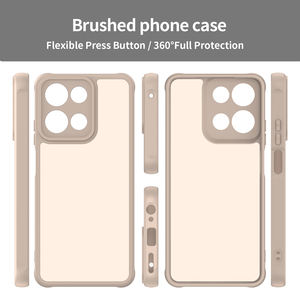 Custodia per telefono spazzolata Semi-satinata per Motorola Moto G Power <span class=keywords><strong>G100</strong></span> Pro G86 Power G86 TPU + Matte PC flessibile-premere il pulsante - Product Image 2