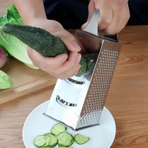 Multifunction Box <b>Grater</b> Stainless Steel 4 Sides Vegetable Cheese Ginger <b>Nutmeg</b> Shredder Potato Vegetable Slicer Cheese Slicer - Product Image 4