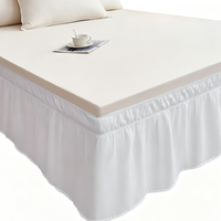 Jupe de lit décorative pour dissimuler la désordre sous le lit, disponible en plusieurs couleurs, approvisionnement direct usine pour la literie domestique et hôtelière
