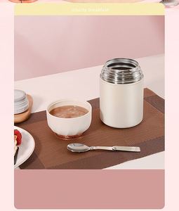 Portable Stainless Steel Soup Warmer <b>Container</b> Insulated Thermal Flask Jar Thermos Cup Lunch Box Set with Spoon <b>Wine</b> Cup - Product Image 3