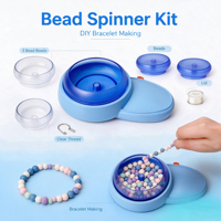 Perlenspinner-Set, DIY-Armbandherstellung, Schmuckherstellungswerkzeug, Perlenfädelmaschine, Kinder-DIY-Bastelset