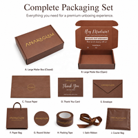 Boîte d'expédition personnalisée en carton kraft ondulé imprimé pour produits de beauté, cosmétiques, bougies et articles en abonnement