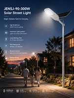 Lampe solaire de rue à télécommande rechargeable 300W, étanche IP65, longue durée de fonctionnement, pour parc, route, place