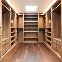 Fabricant de Foshan, meubles de chambre à coucher sur mesure, armoire à vêtements, dressing moderne, dressing en forme de U, armoire en bois MDF