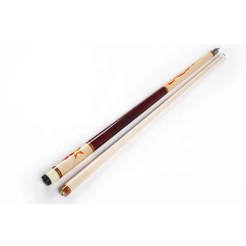 Stainless Fast Joint Billiard Cue Stick Pool Snooker 1/2 Cheap 12mm Maple Wood Cue