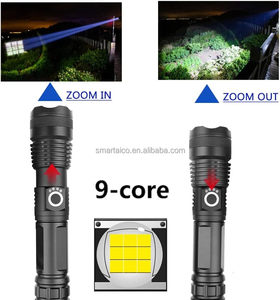 Antorchas <span class=keywords><strong>LED</strong></span> Super brillante 2000 lúmenes recargable potente antorcha alimentado por batería Camping táctico linterna estándar - Product Image 3