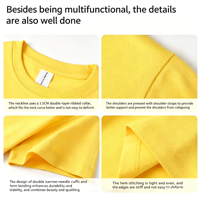 Kaos Anak 100% Katun Murni Unisex Kerah Bulat Lengan Pendek Pewarna Nabati Ramah Kulit Berbagai Warna Solid Polos