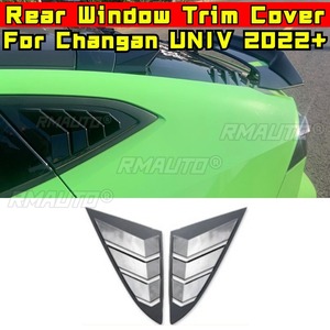 For Changan UNIV Car Rear Triangle <b>Window</b> Shark Cheek Trim Body Kit Rear Side <b>Vent</b> <b>Window</b> Trim Cover Modification Part - Product Image 1