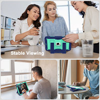 Housse de protection antichoc pour tablette avec grand support et porte-crayon pour iPad A16 11e génération 11 pouces 2025 et iPad 10e génération 10,9 pouces 2022
