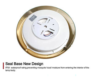 IP54 led plafonnier 3CCT plafonnier à trois épreuves luminaires montés en surface ronde plafonnier à cloison LED - Product Image 5