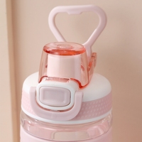 Bouteilles d'eau sport YAQI, shaker, pour camping, voyage, bouteille de 700 ml, en plastique écologique, avec paille et couvercle, pour la gym, adultes