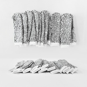 Cut-Resistant Knitted Finger Cots Level 5 HPPE Fiber For <b>Kitchen</b> Woodworking Slaughtering Industry - Product Image 2