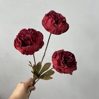 Fleurs artificielles de pivoine de soie de Offre Spéciale 3 têtes pour la décoration d'événement de mariage