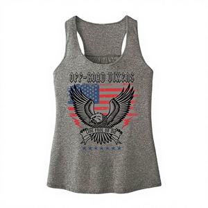 Women's Crew Neck 100% Cotton Tank <b>Top</b> Casual Short Jersey Eco-Friendly Biowashed <b>Sequined</b> Embroidery Appliques 180 GSM Contrast - Product Image 3