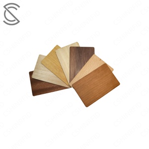 Tarjetas de Control de Acceso RFID FM11RF08 Personalizadas, Multimaterial, Resistentes al Agua, ISO 14443A, Grabadas <span class=keywords><strong>con</strong></span> Láser en Madera, 13.56MHz, Lectura de 1-10cm - Product Image 1