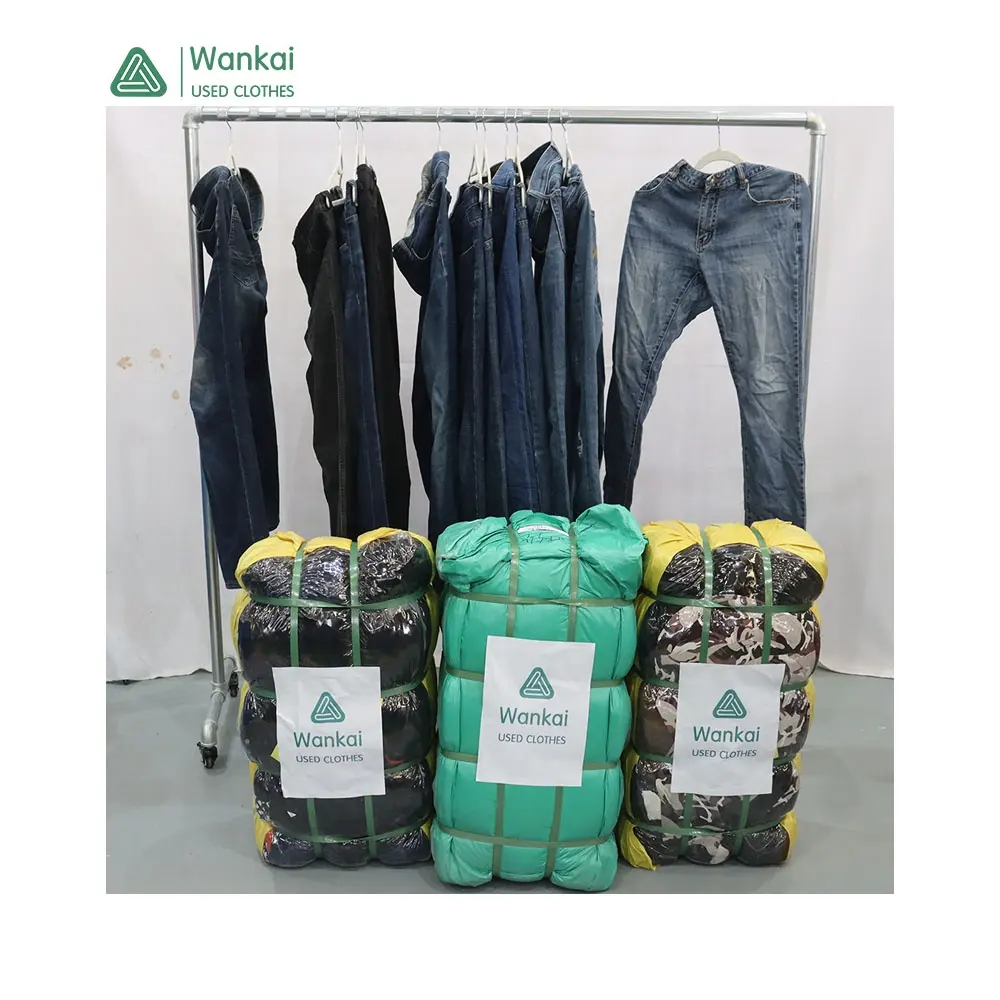 CwanCkai 2022 pas cher nouveaux produits arrivée Jeans hommes d'occasion, Premium en gros Ukay Ukay balles utilisé Jeans pantalons et pour les hommes