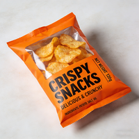 Emballage haute efficacité, matériau personnalisé, scellage arrière, emballage de chips de pommes de terre, production rapide