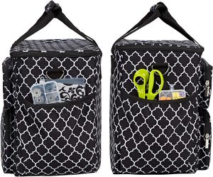 Échantillon gratuit, chariot de machine à coudre personnalisé en usine, sac de transport en cuir, sac de transport portable, mini sac de rangement de voyage - Product Image 6