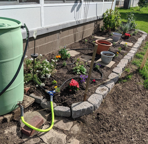 Tubo Irrigazione a Goccia in Gomma da 7,6 m (25ft) 1/2'' <span class=keywords><strong>per</strong></span> Giardino, Bobina Avvolgitubo, Risparmia il 80% d'Acqua, <span class=keywords><strong>per</strong></span> Giardino Sotterraneo, Prato, <span class=keywords><strong>Orto</strong></span> e Aiuole - Product Image 3