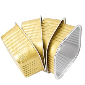 Contenedor Cuadrado Desechable de 300 ml para Postres, Mini Vasos de Papel de Aluminio para Alimentos, Molde para Hornear Muffins, Molde para Mousse, Gelatina, Pudín y Pastel - Product Image 2