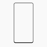 Protection d'écran en verre trempé transparent haute qualité, couverture intégrale, bord noir, dureté 9H, pour téléphone portable A16 A17