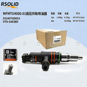 หัวฉีดน้ำมันเชื้อเพลิงคอมมอนเรล Rsoliddiesel MTU 4000 รุ่น X52407500053 EX52407500053 VTO-G463BD สำหรับเครื่องยนต์ดีเซล MTU4000.01 - Product Image 5