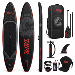 Planche de SUP <span class=keywords><strong>gonflable</strong></span> professionnelle double couche en PVC de 10,6 pieds, légère, avec système à 3 ailerons, pour les familles - Product Image 4